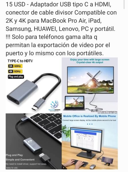 Adaptador Tipo C - HDMI